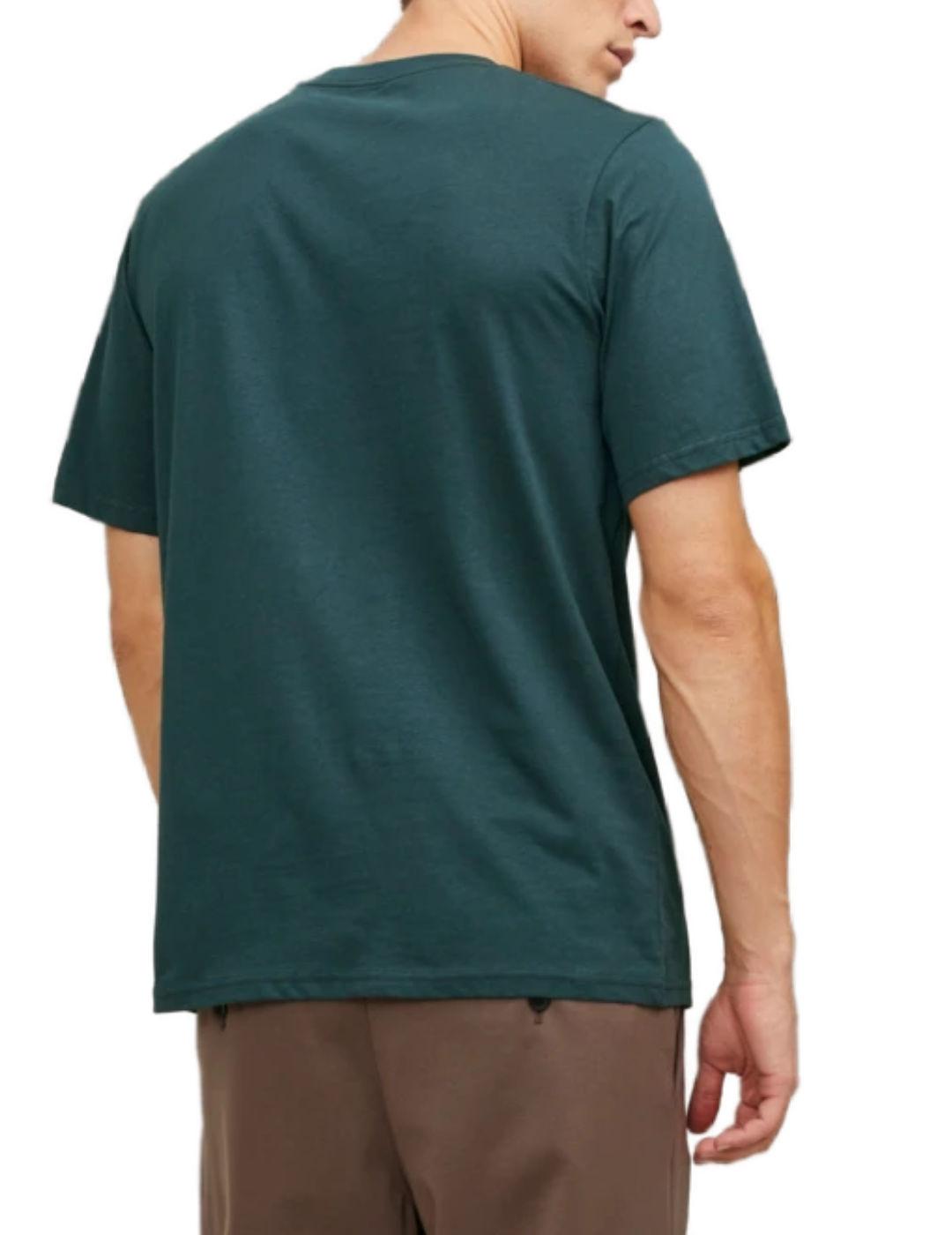Camisetas Jack&Jones Photo verde de manga corta para hombre