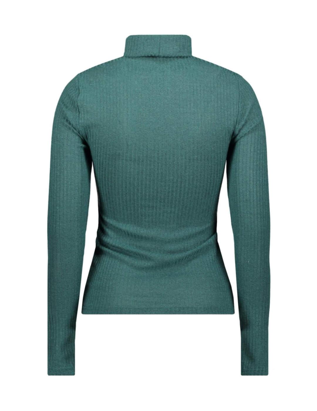 Jersey Only Zandra verde cuello alto para mujer