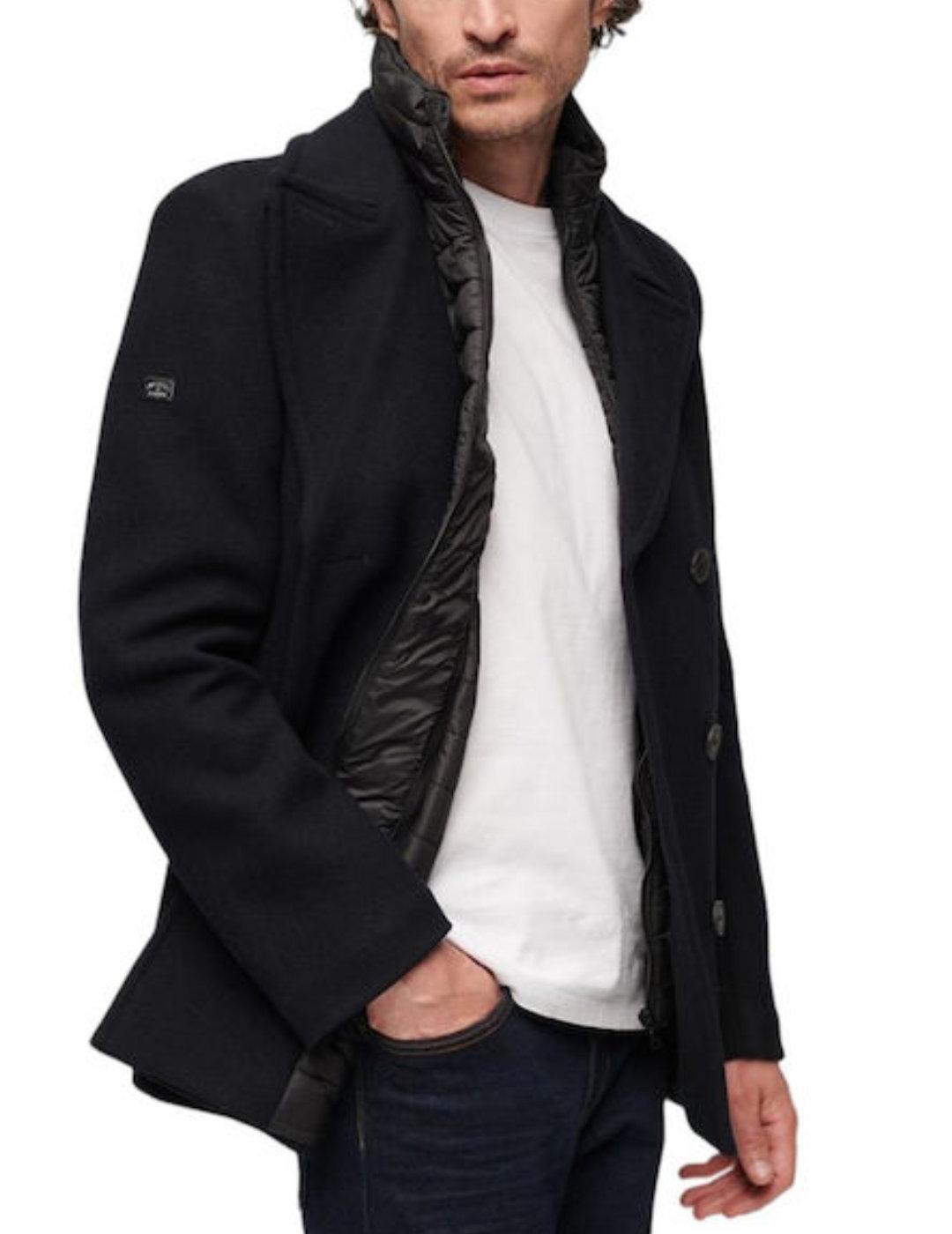 Chaqueta Superdry 2 en 1 marino para hombre