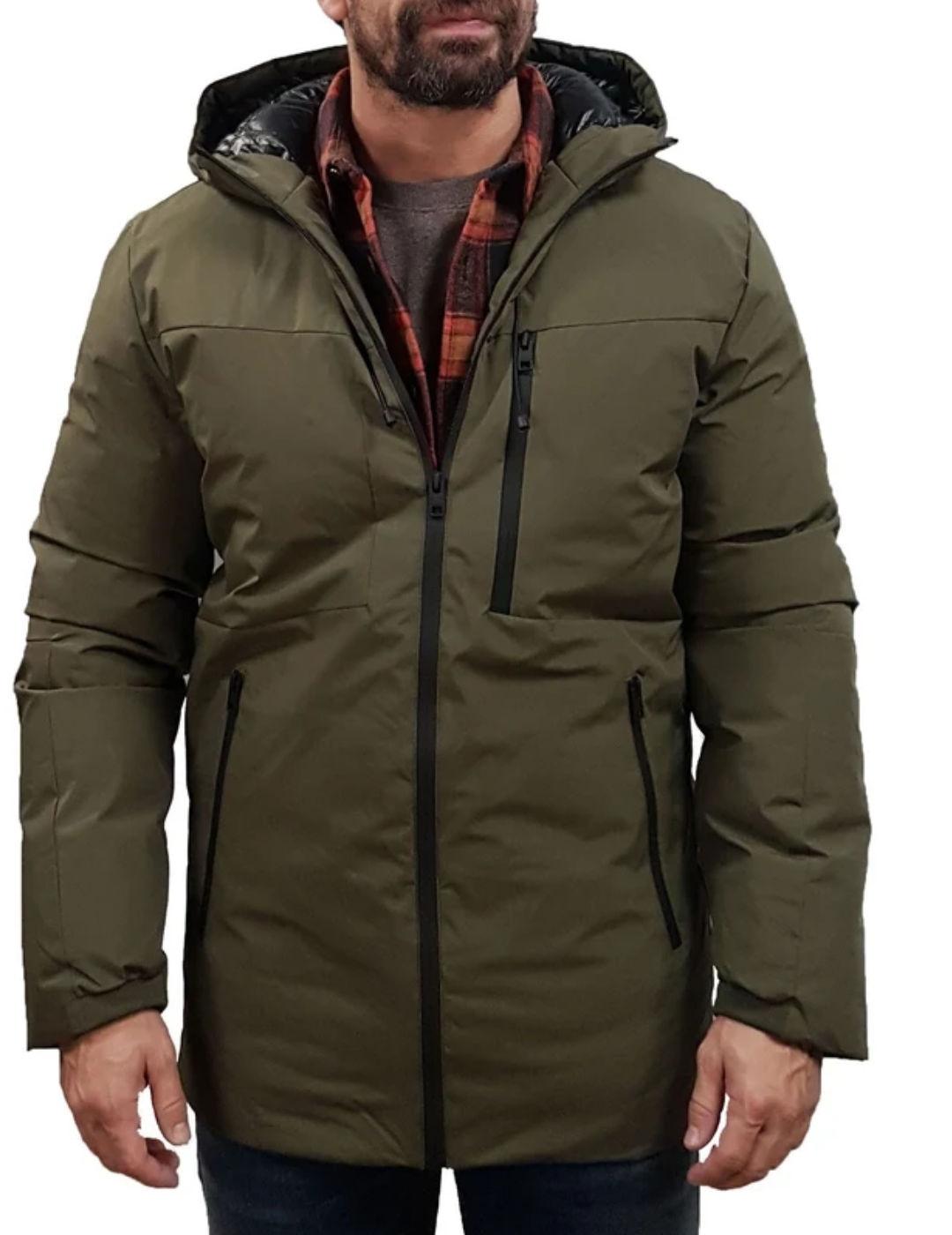 Parka Jack&Jones Payne verde con capucha para hombre