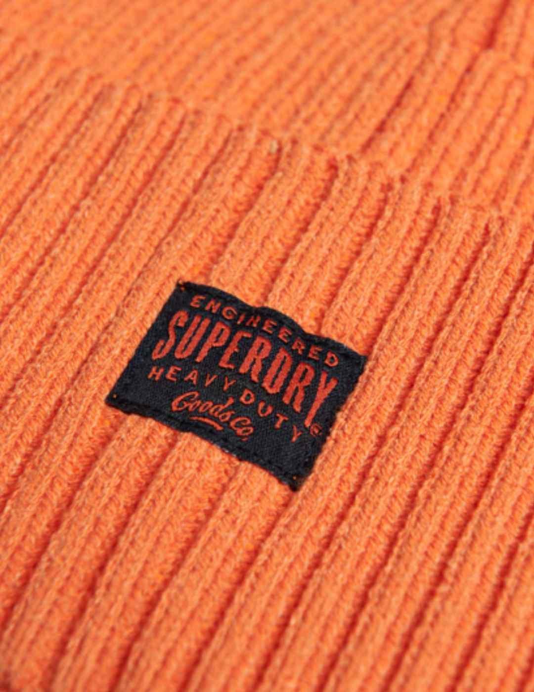 Gorro Superdry Workwear naranja para mujer