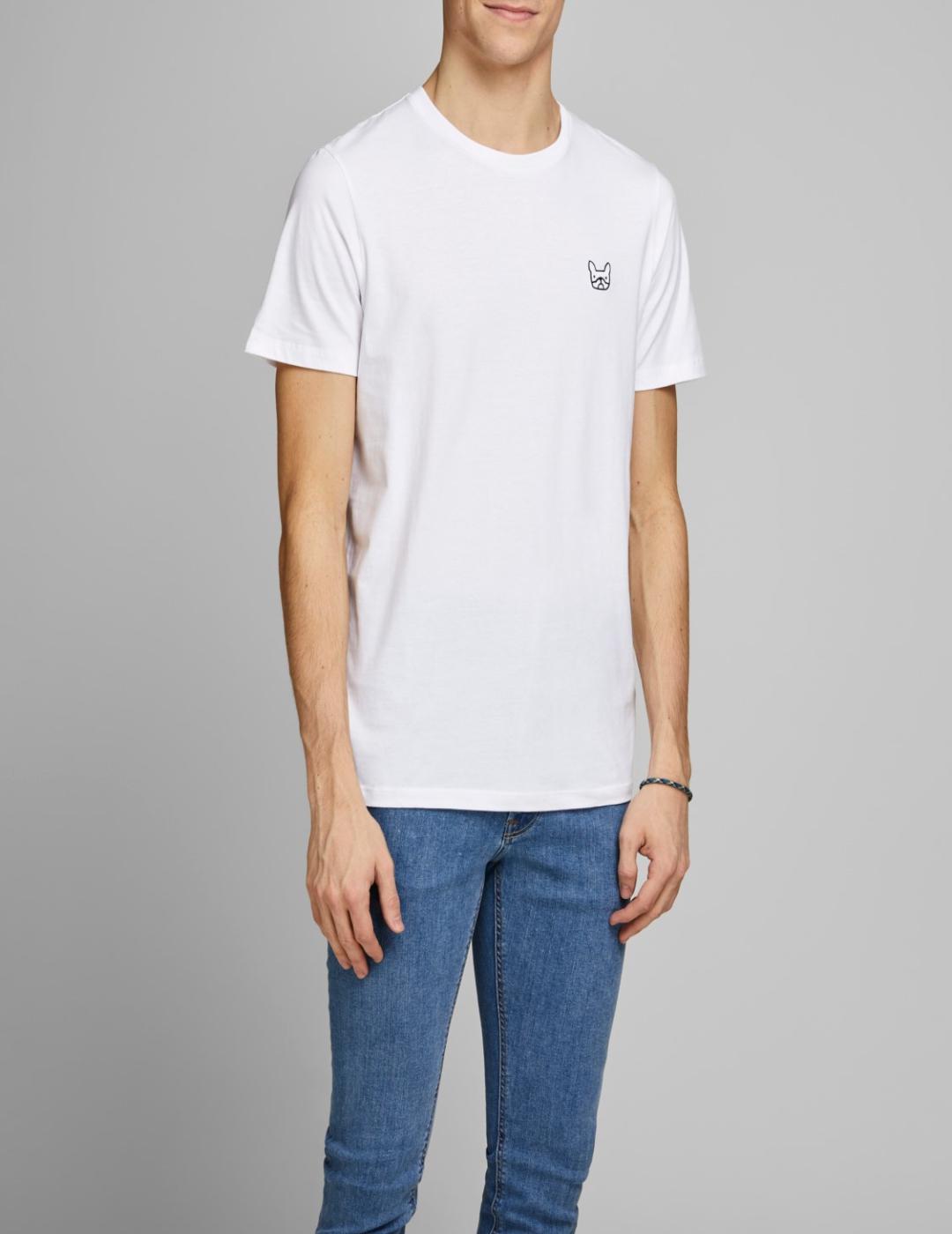 JJEDENIM LOGO TEE SS O NECK WHITE- W