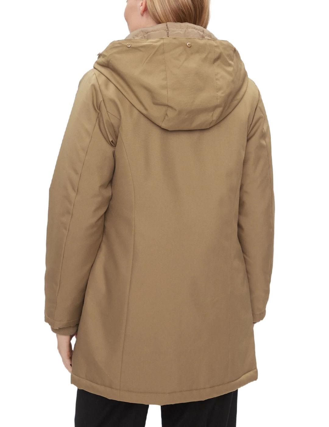 Parka Only NewKaty camel con capucha de pelo para mujer