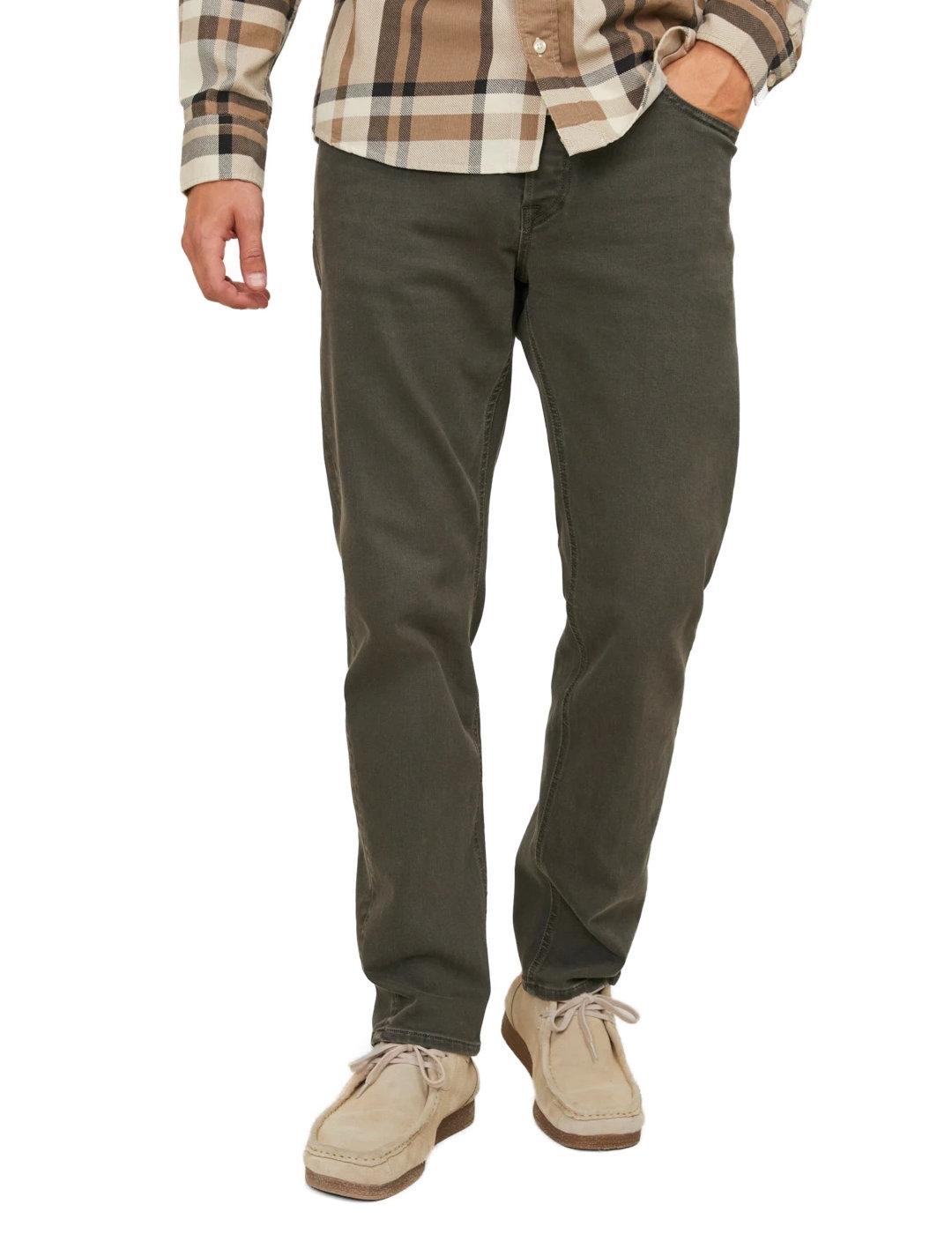 Pantalón vaquero Jack&Jones Mike verde militar para hombre