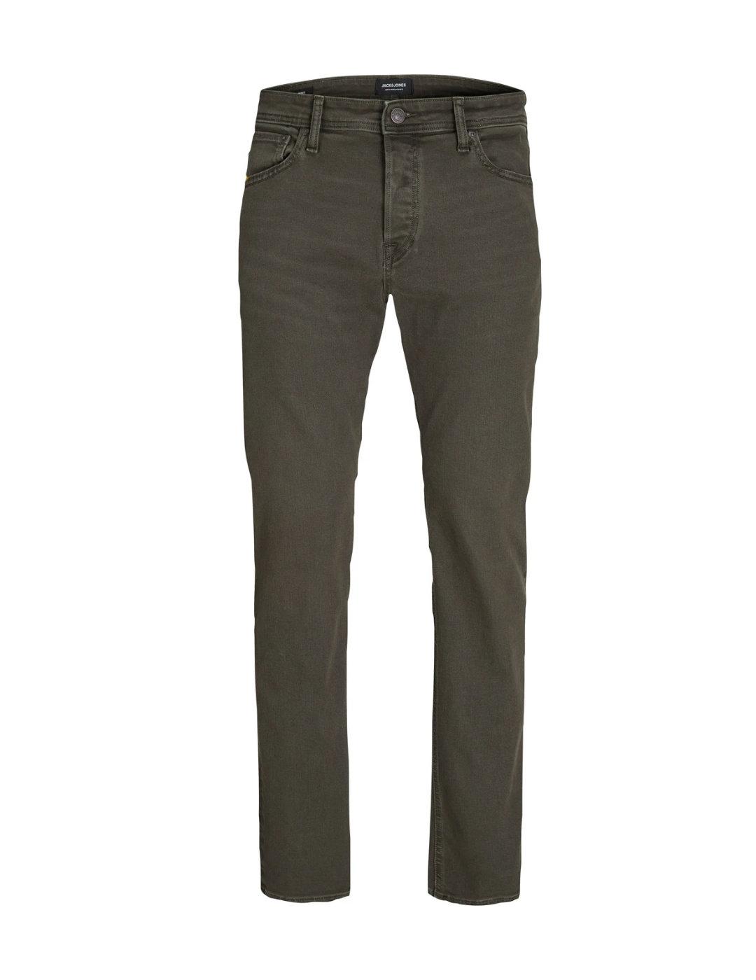 Pantalón vaquero Jack&Jones Mike verde militar para hombre