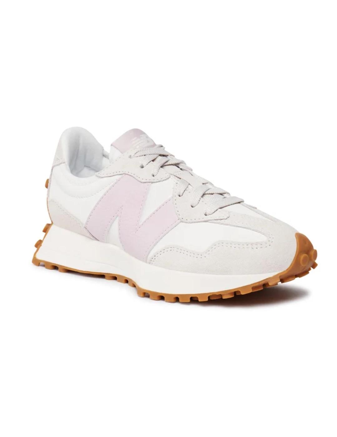 Zapatillas New Balance 327OR blanco y rosa de mujer