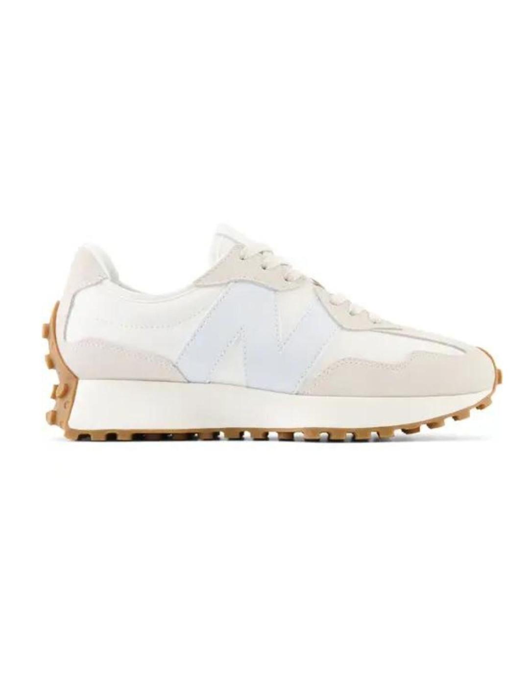 Zapatillas New Balance 327OT blanco y celeste de mujer