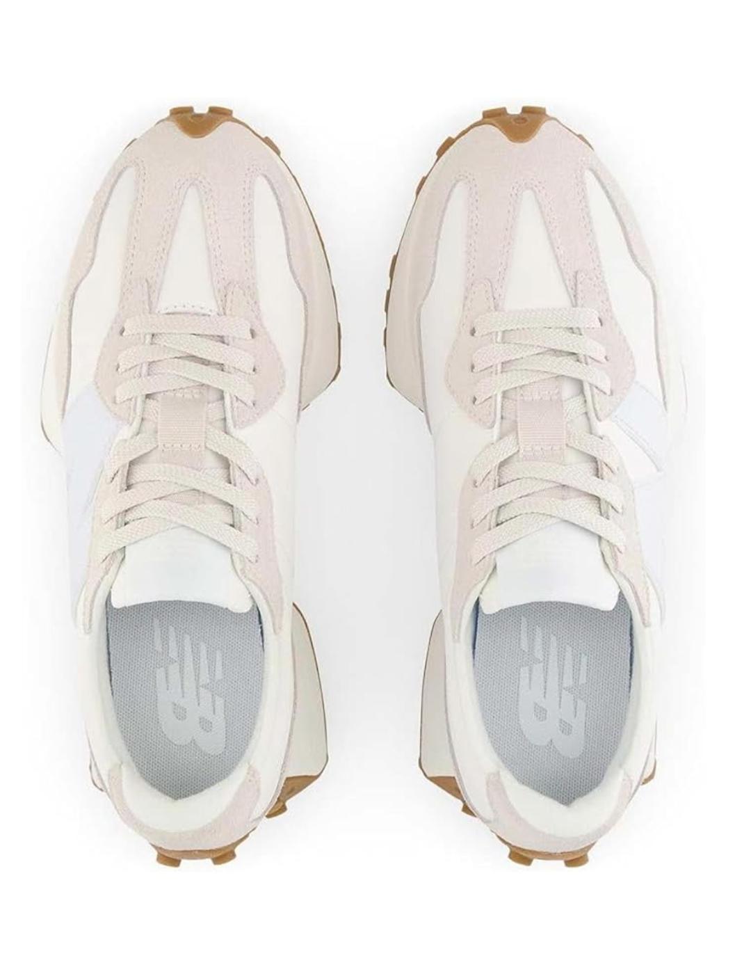 Zapatillas New Balance 327OT blanco y celeste de mujer