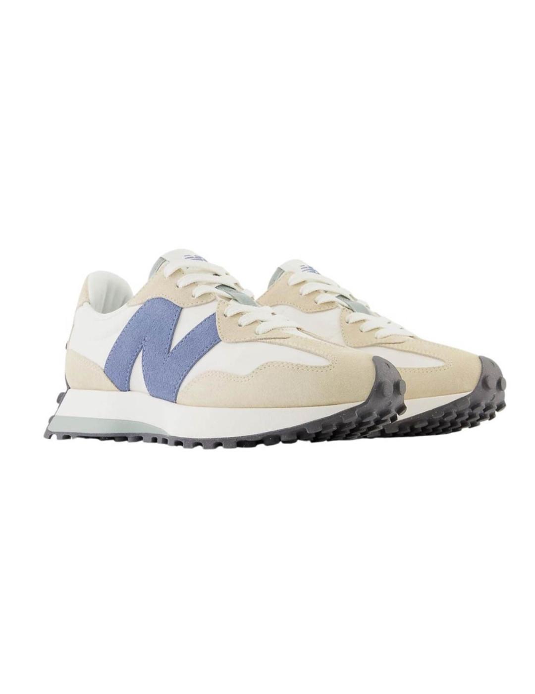 Zapatillas New Balance 327PV beige azul mujer
