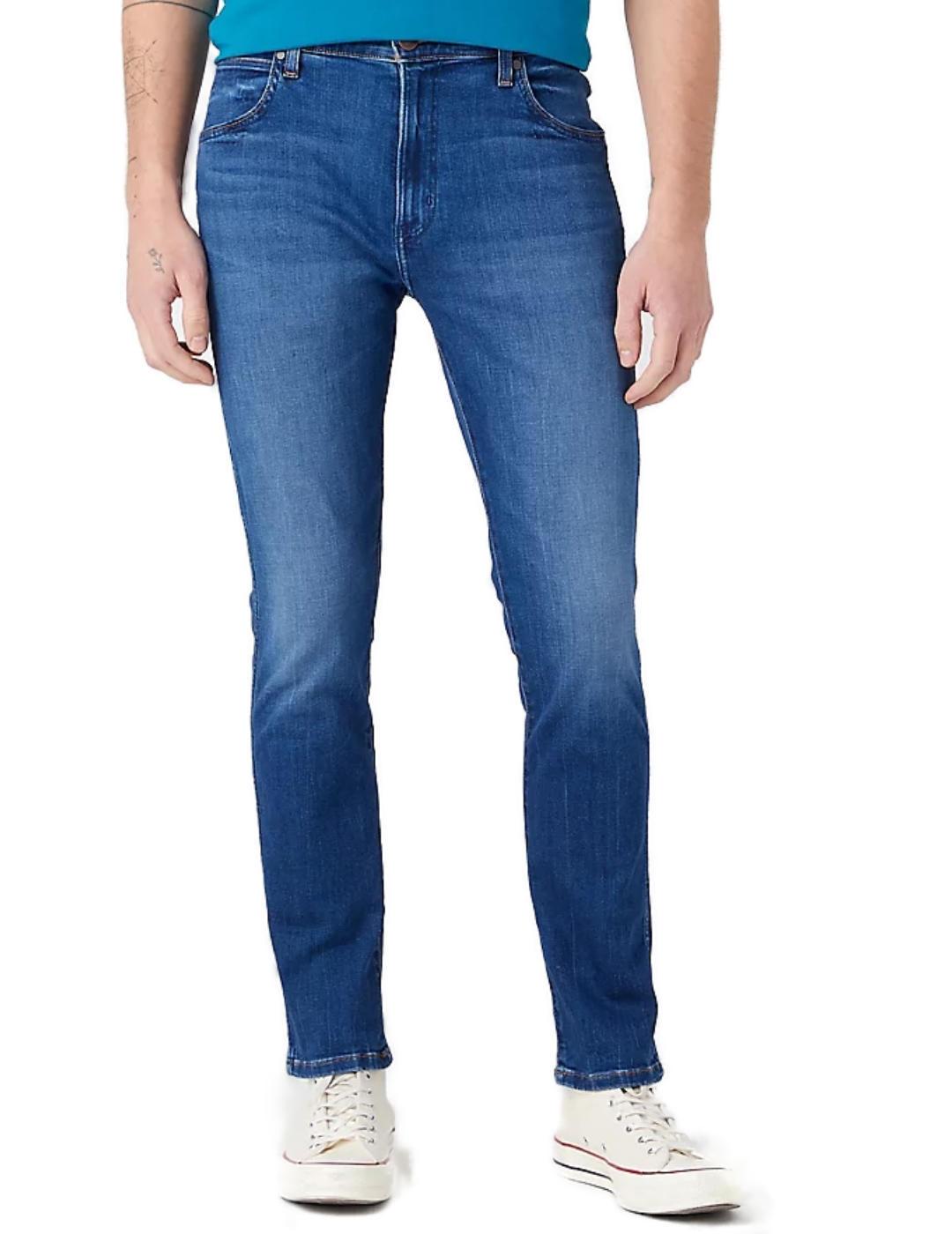 Pantalón vaquero Wrangler Larston Harris azul hombre