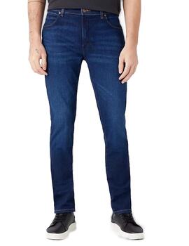 Pantalón vaquero Wrangler Larston Brushed marino hombre