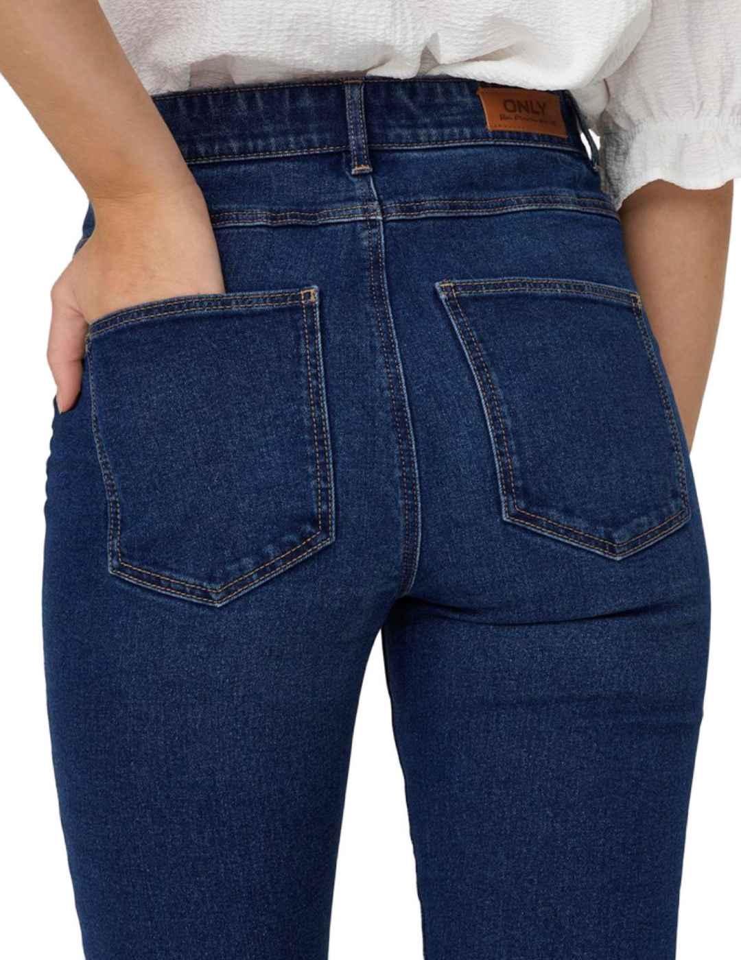 Pantalón vaquero Only Runa azul marino para mujer