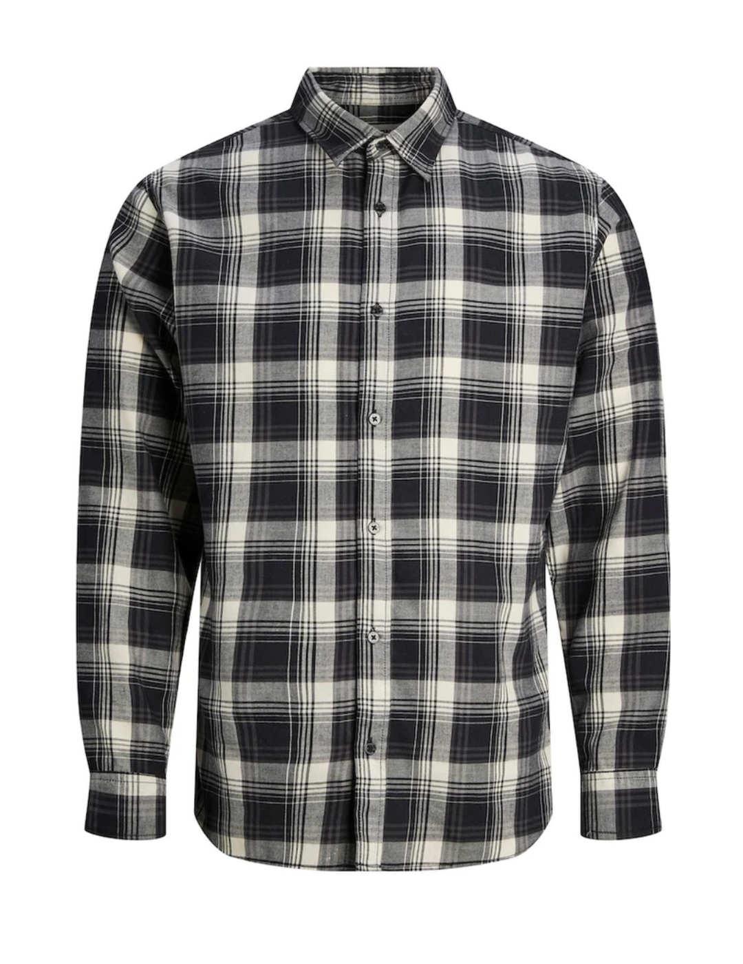 Camisa Jack&Jones Chaser gris oscuro de cuadros para hombre