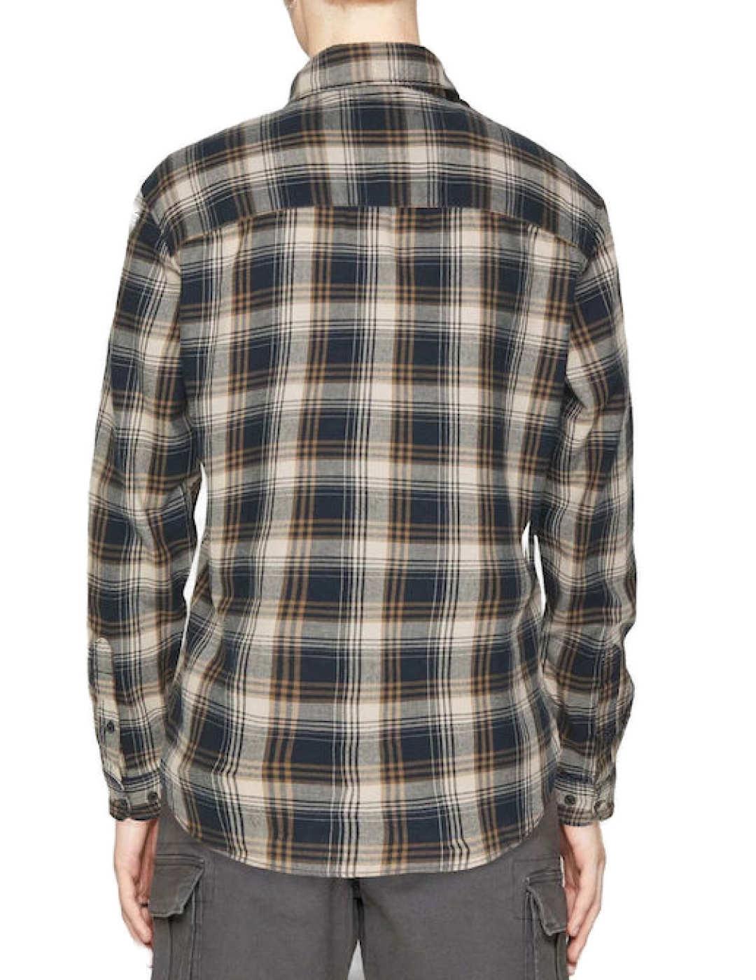 Camisa Jack&Jones Chaser marrón de cuadros para hombre