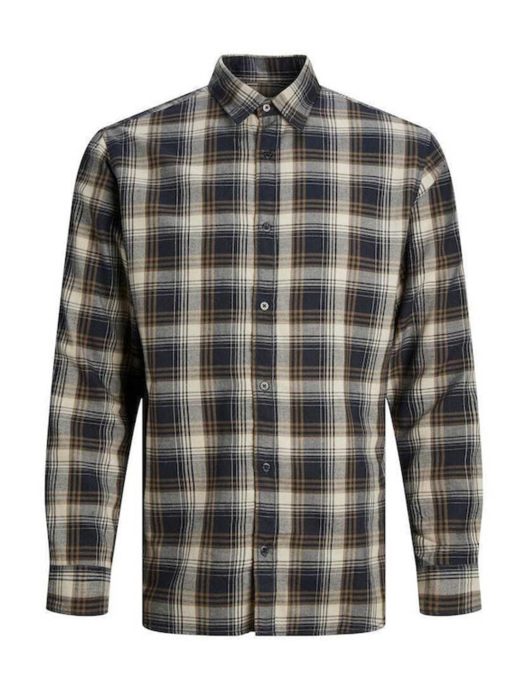 Camisa Jack&Jones Chaser marrón de cuadros para hombre
