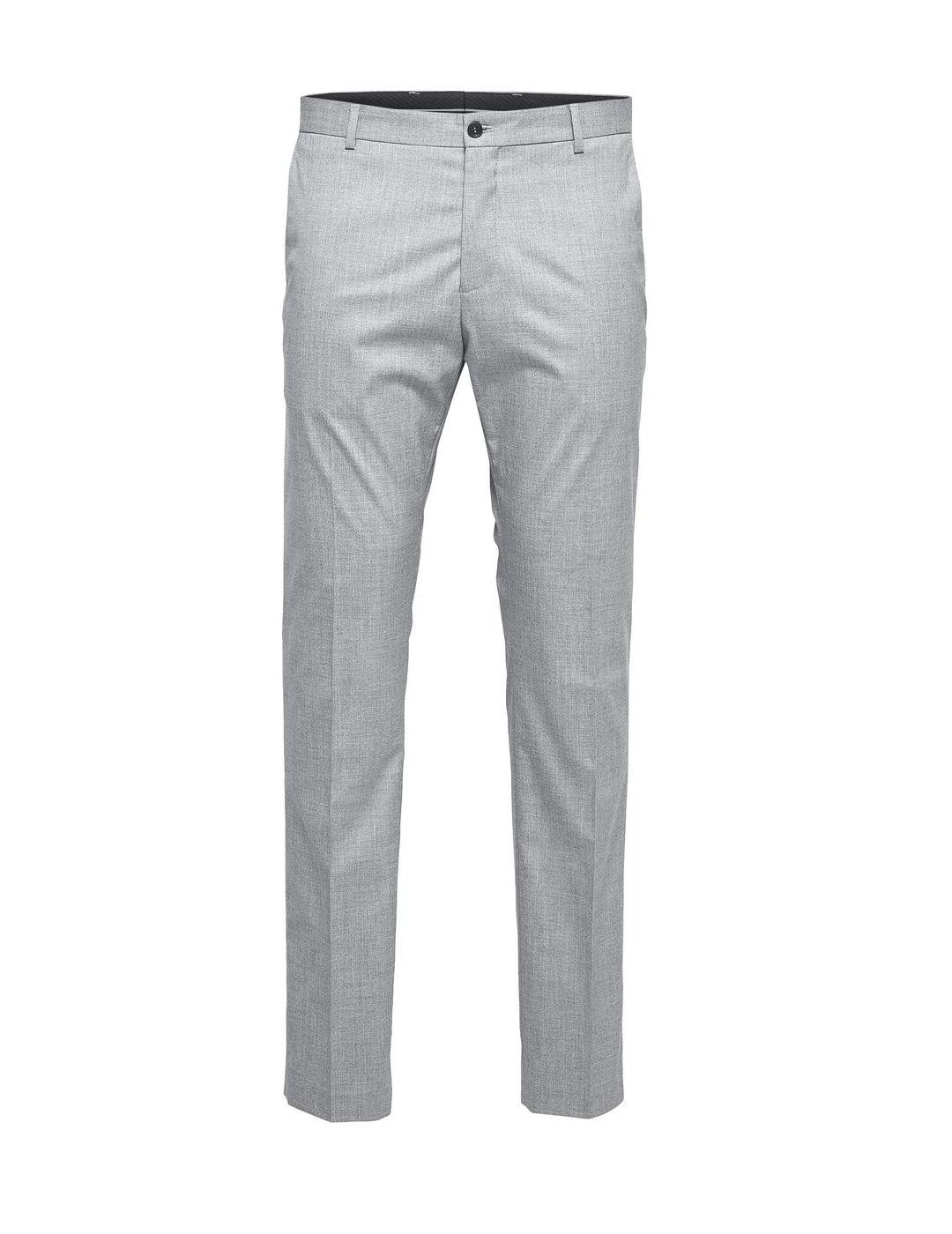 Pantalón Selected Mylologan de traje gris de hombre