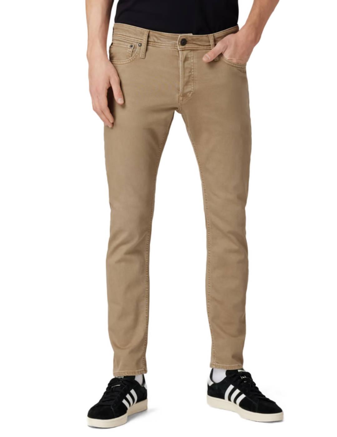 Pantalón vaquero Jack&Jones Glenn beige para hombre