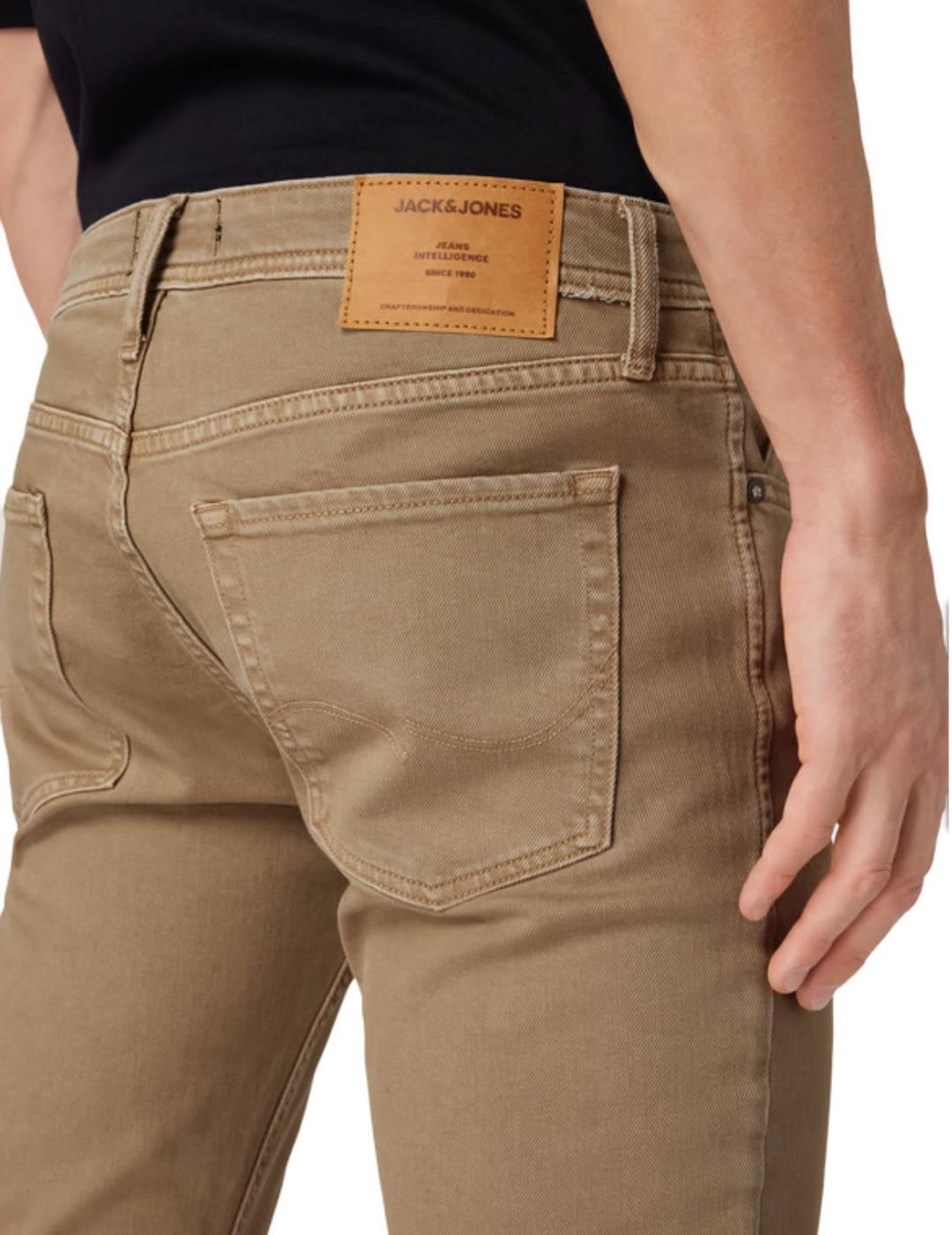 Pantalón vaquero Jack&Jones Glenn beige para hombre