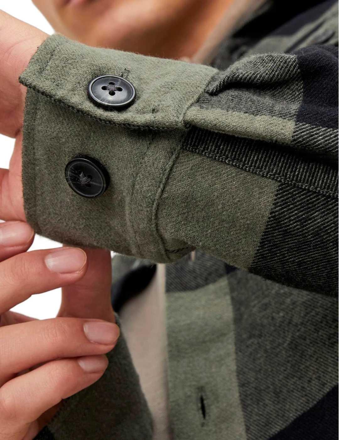 Sobrecamisa Jack&Jones Darren verde cuadros para hombre
