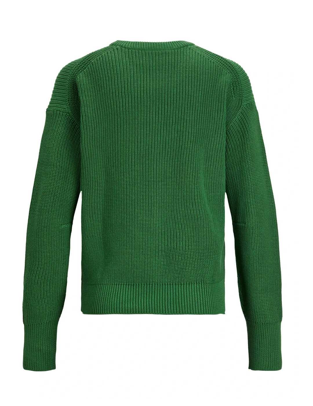 Jersey de punto JJXX Mila verde cuello redondo para mujer