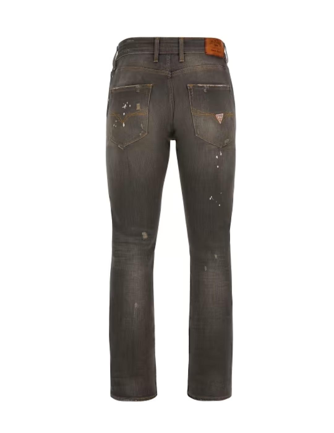 Pantalón vaquero Guess Angels gris gastado para hombre