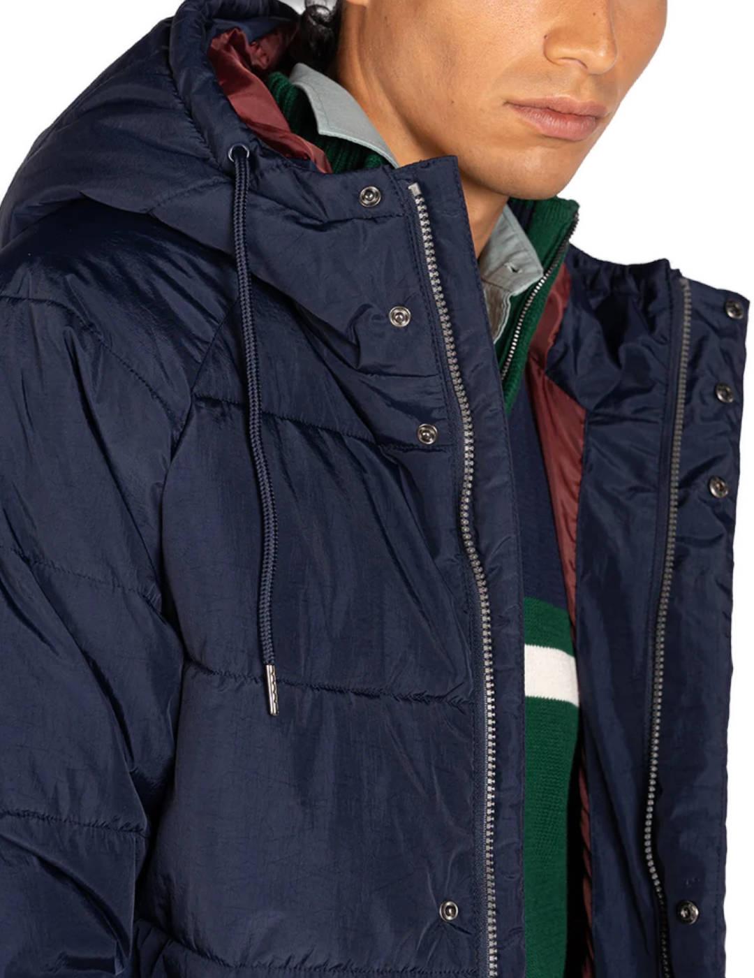 Parka Harper National Park azul marino con capucha de hombre