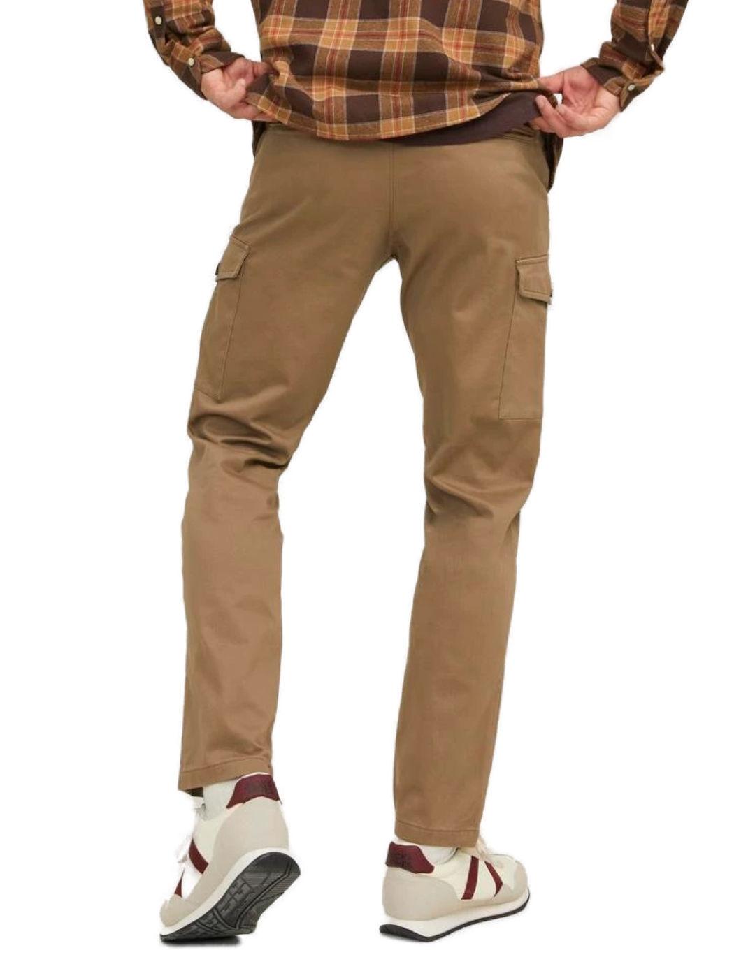 Pantalón Jack&Jones Tollie cargo camel Slim para hombre