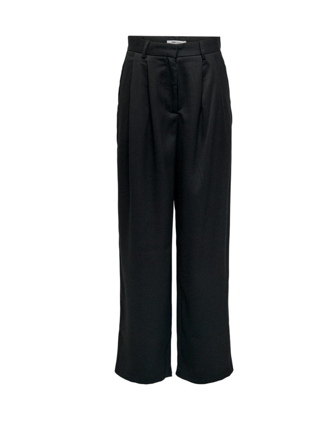 Pantalón Only Heidi negro ancho para mujer