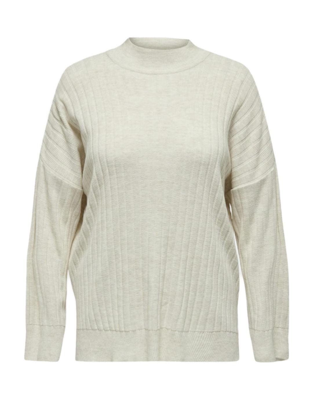 Jersey Only CarmakomaNew beige de punto fino para mujer