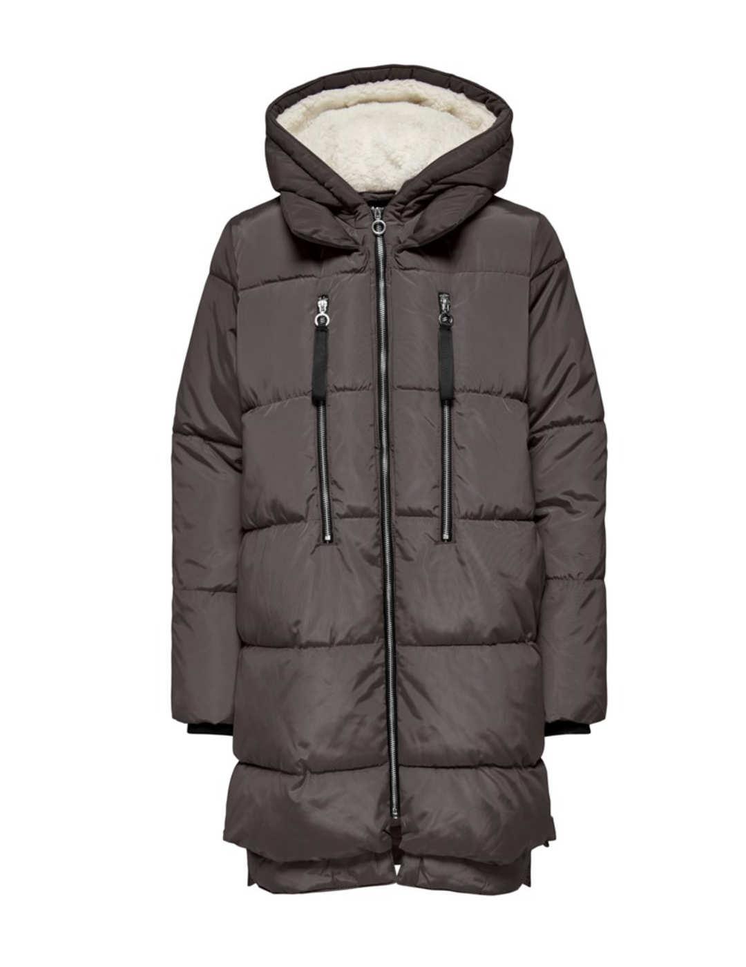 Plumas Only New Nora gris oscuro guateado para mujer