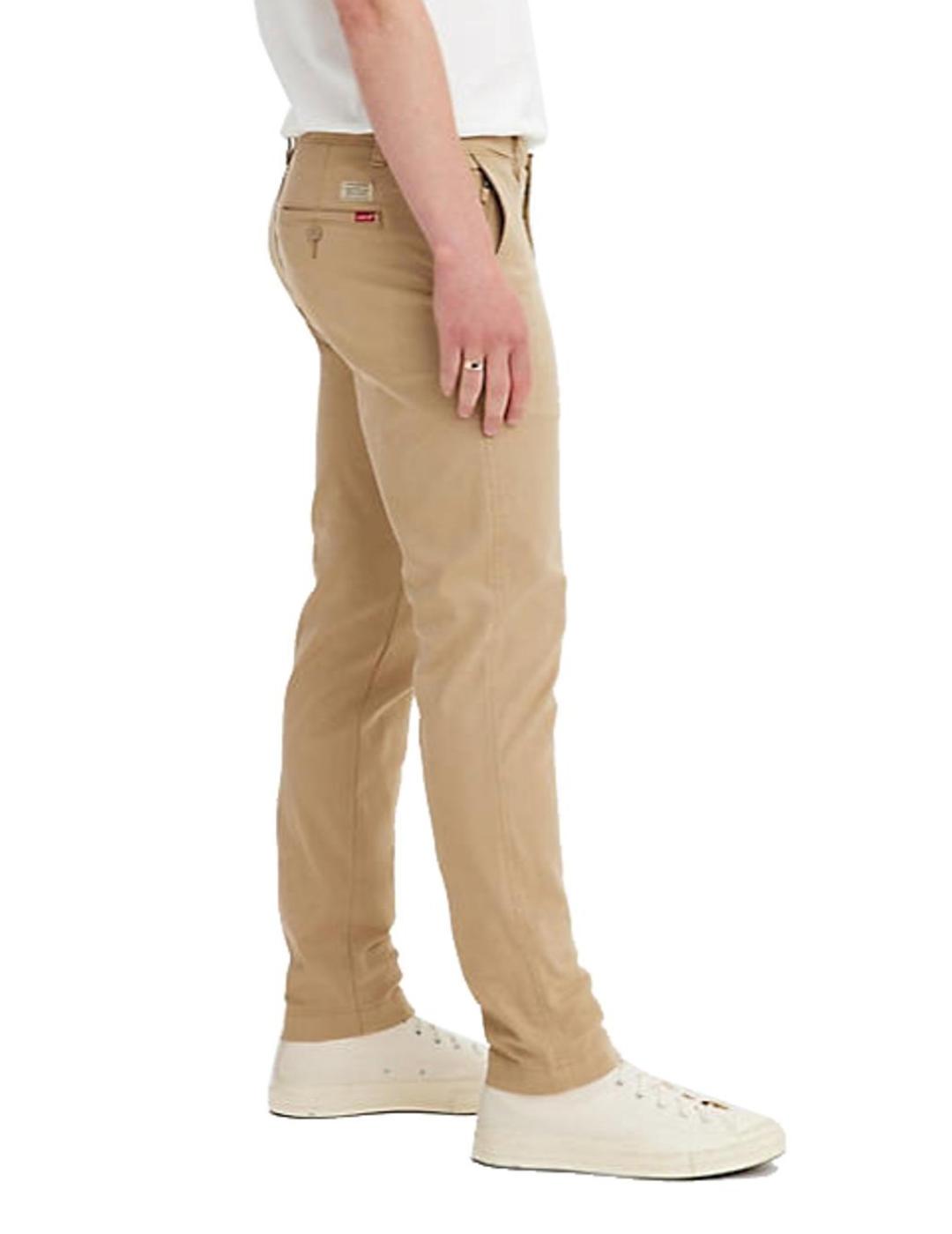 Pantalón Levi´s chino slim taper beige tostado de hombre