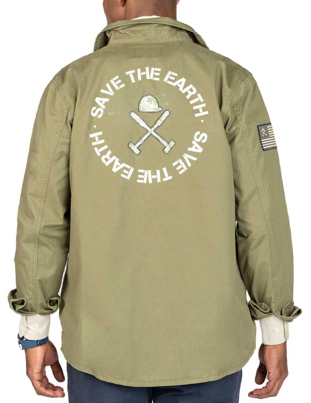 Sobrecamisa Harper&Neyer The earth verde militar para hombre