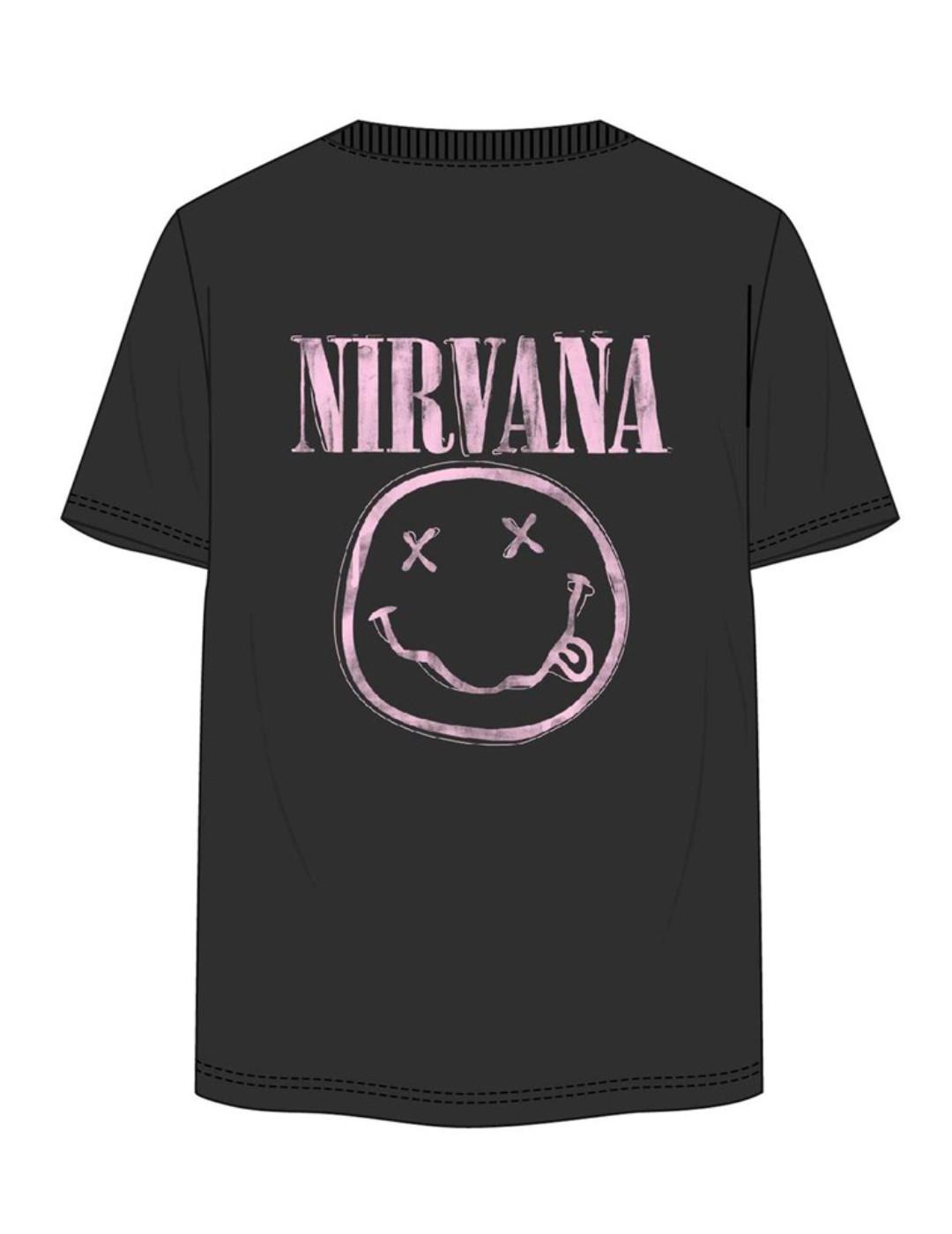 Camiseta Jack&Jones Nirvana negra manga corta para hombre