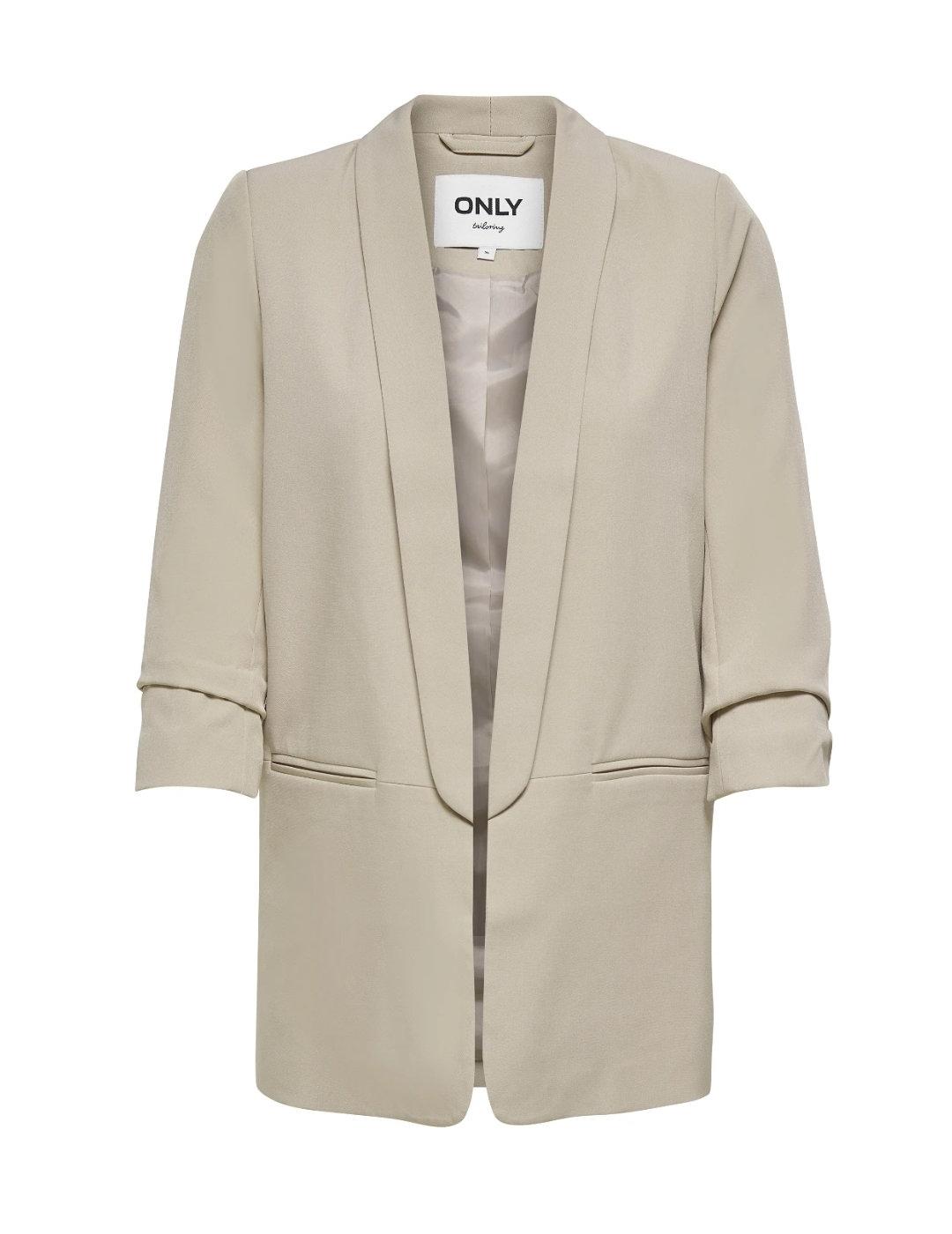 Blazer Only Elly 3/4 color crudo de mujer-Se