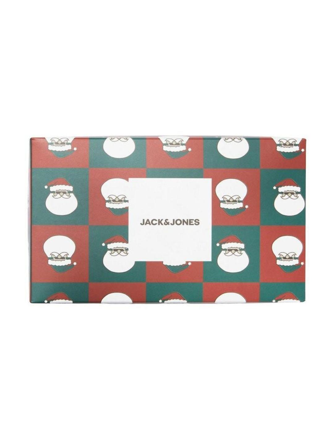 Pack 3 pares calcetines altos Jack&Jones Santa box de hombre