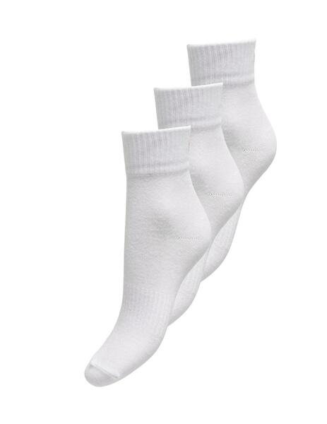 Calcetines pack de 3 Only Tinne blanco para mujer