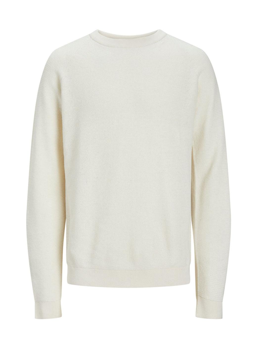 Jersey Jack&Jones Asper blanco de punto para hombre