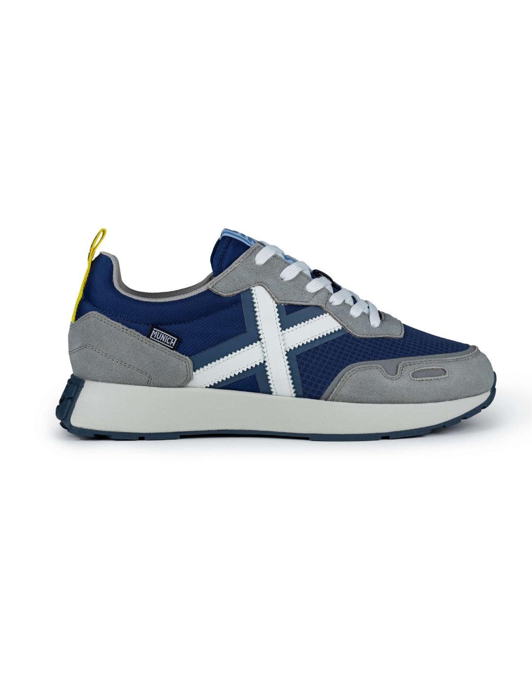 Zapatillas Munich Xemine 55 azul marino y blanco para hombre