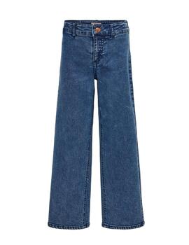 Pantalón vaquero Only Kids Sylvie marino de campana de niña