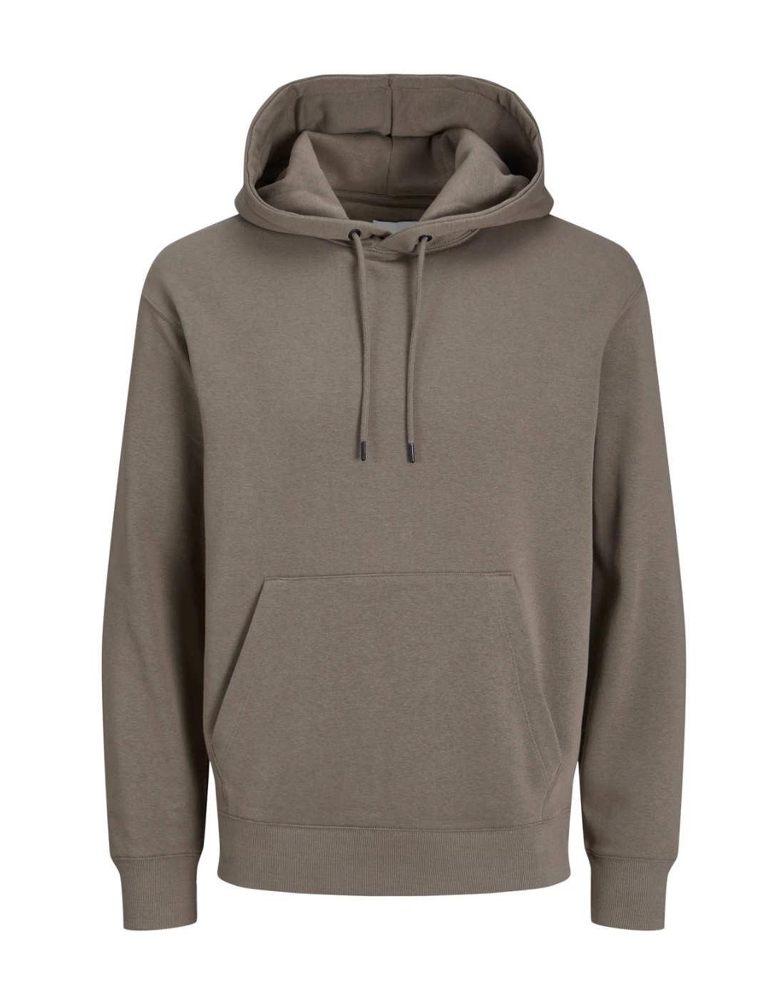 Sudadera Jack&Jones Star marrón con capucha para hombre