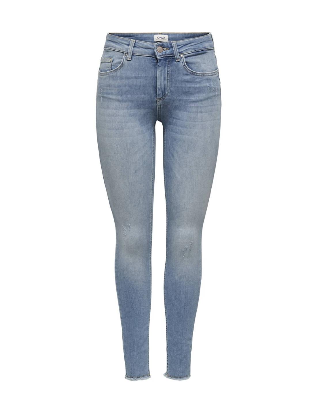 Vaquero Only Blush azul claro para mujer-&
