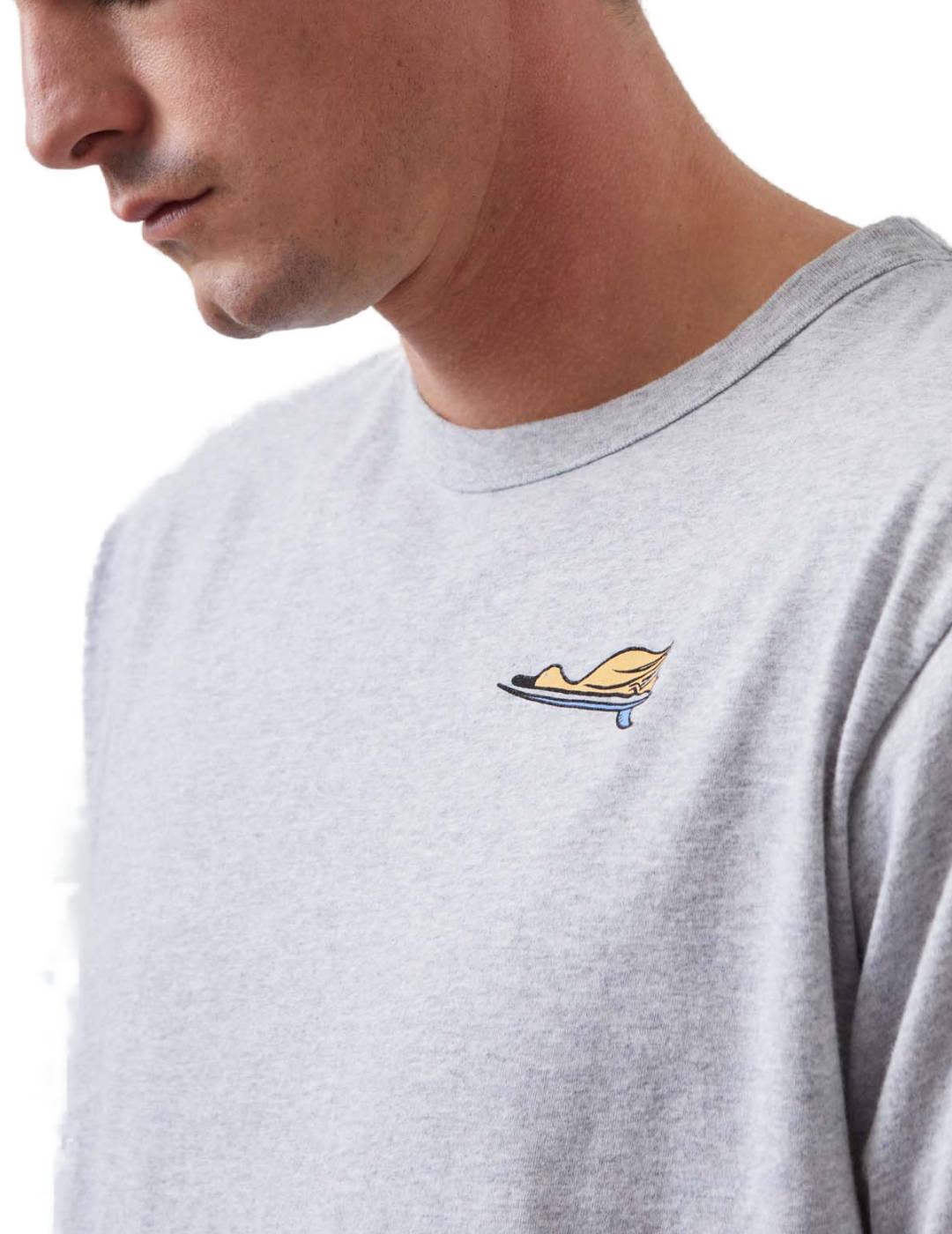 Camiseta Altonadock gris dibujo pato manga corta para hombre