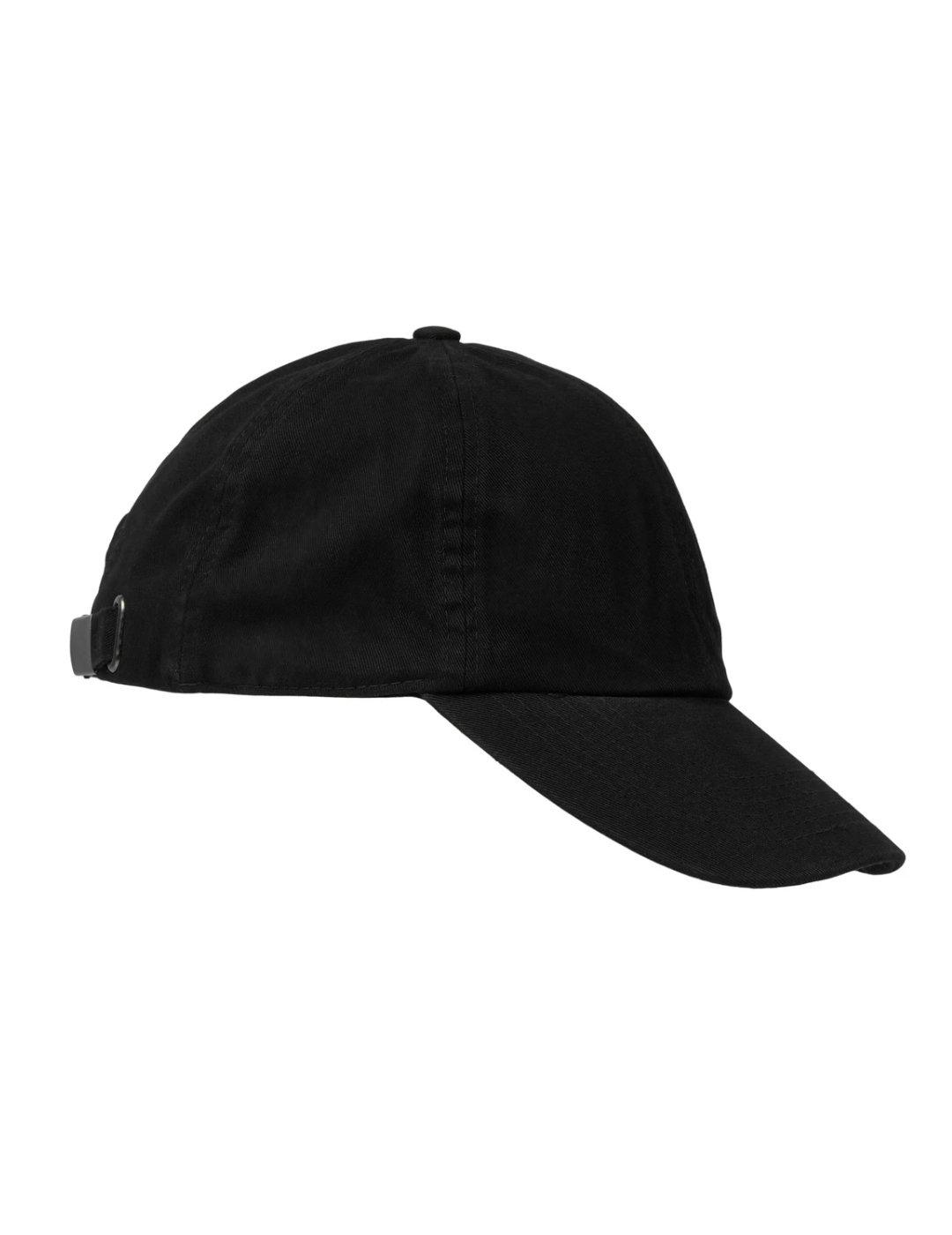 Gorra Jack&Jones Brink negra de tela regulable de hombre