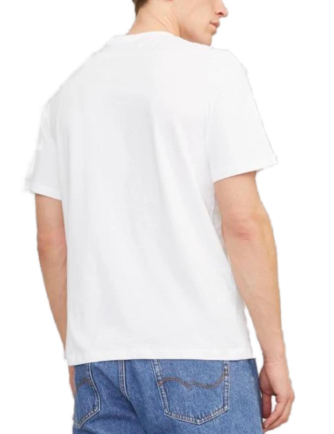 Camiseta Jack&Jones Zuri blanco manga corta para hombre