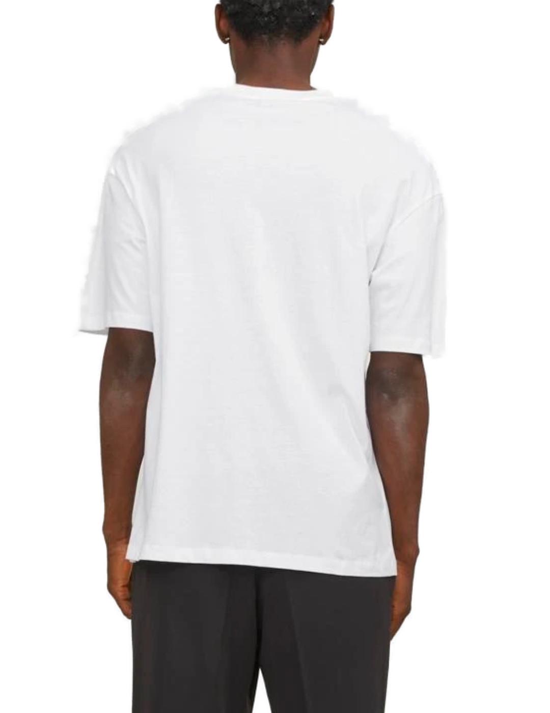 Camiseta Jack&Jones Bradley blanca básica manga corta hombre