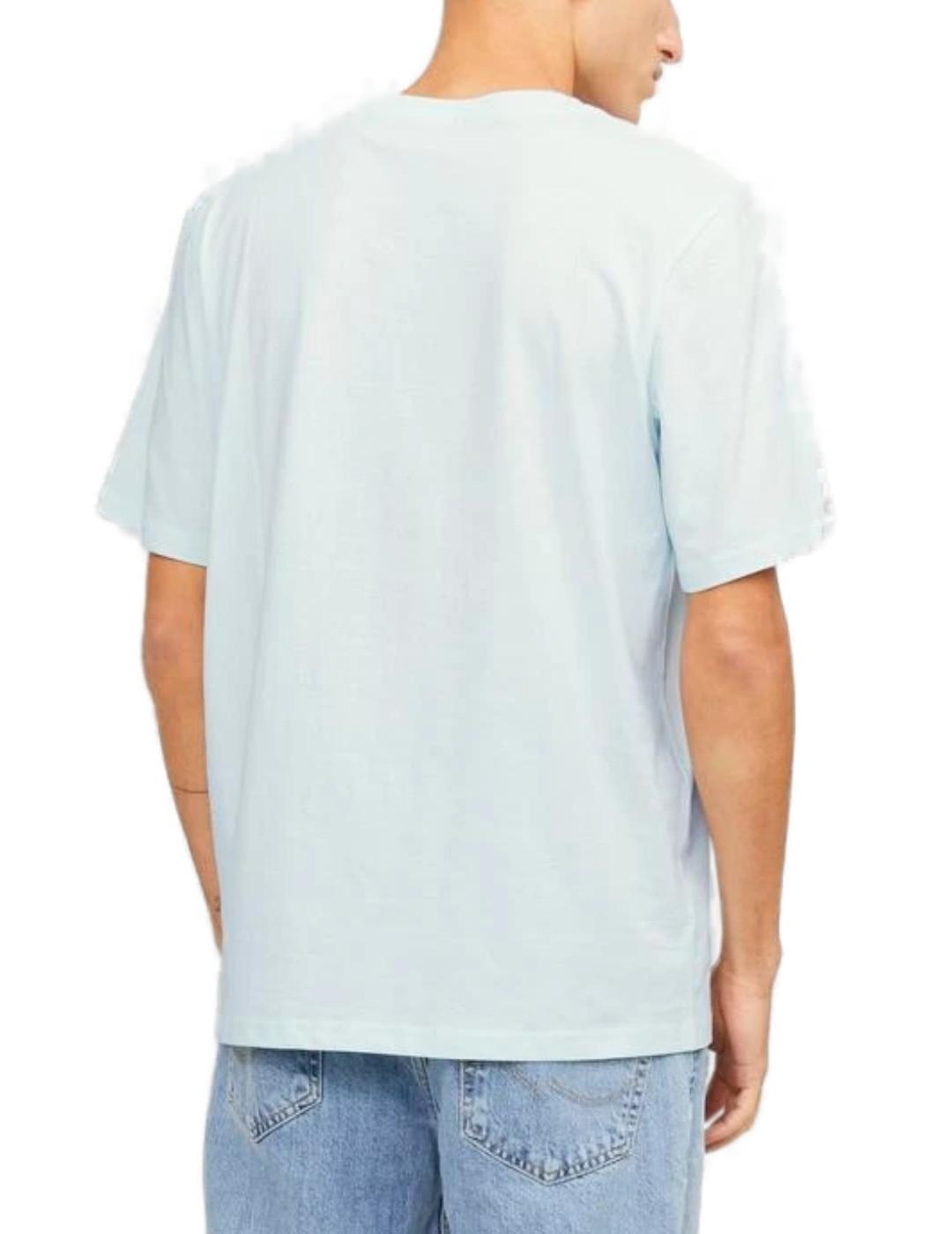 Camiseta Jack&Jones Cobin azul manga corta para hombre