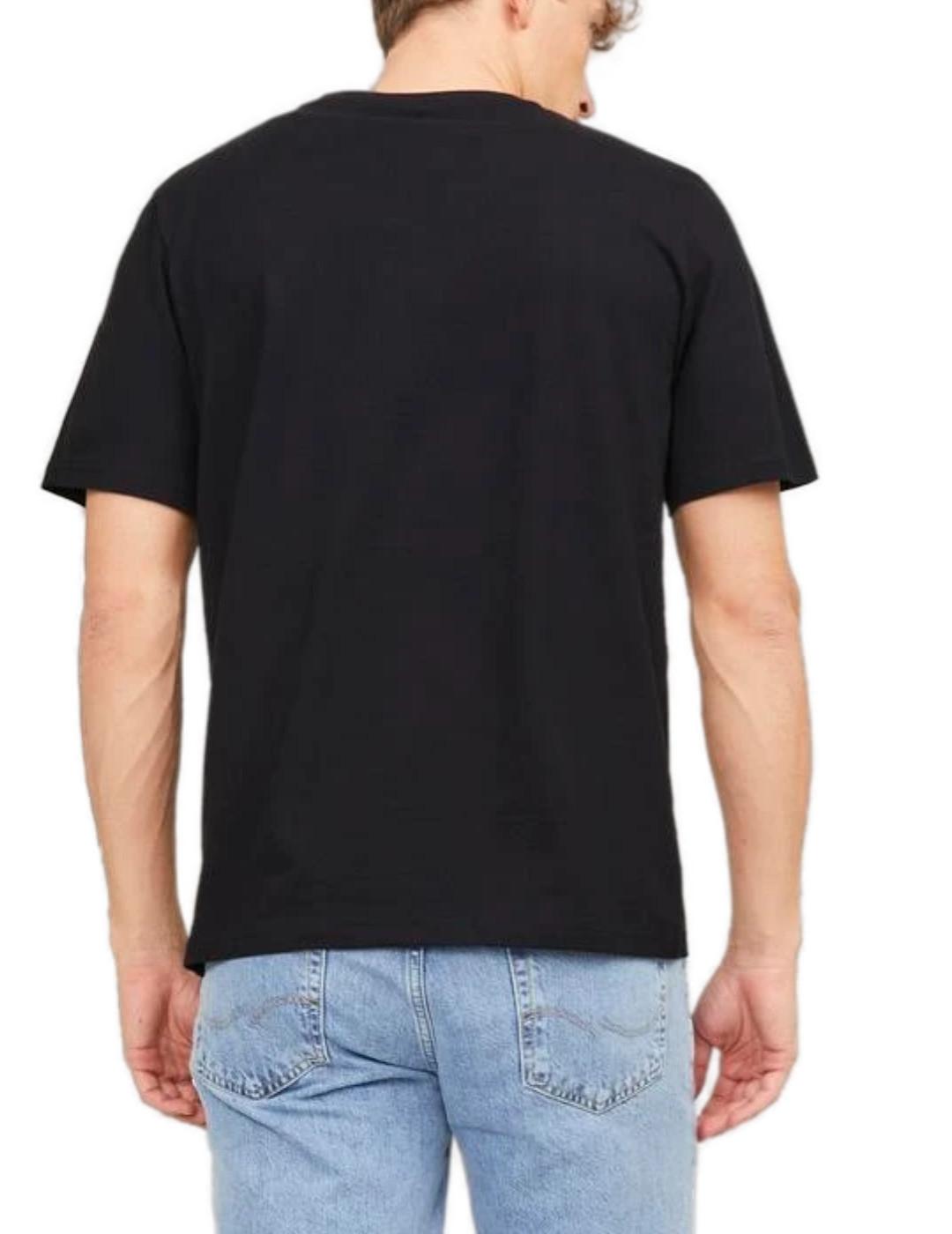 Camiseta Jack&Jones Cobin negro manga corta para hombre
