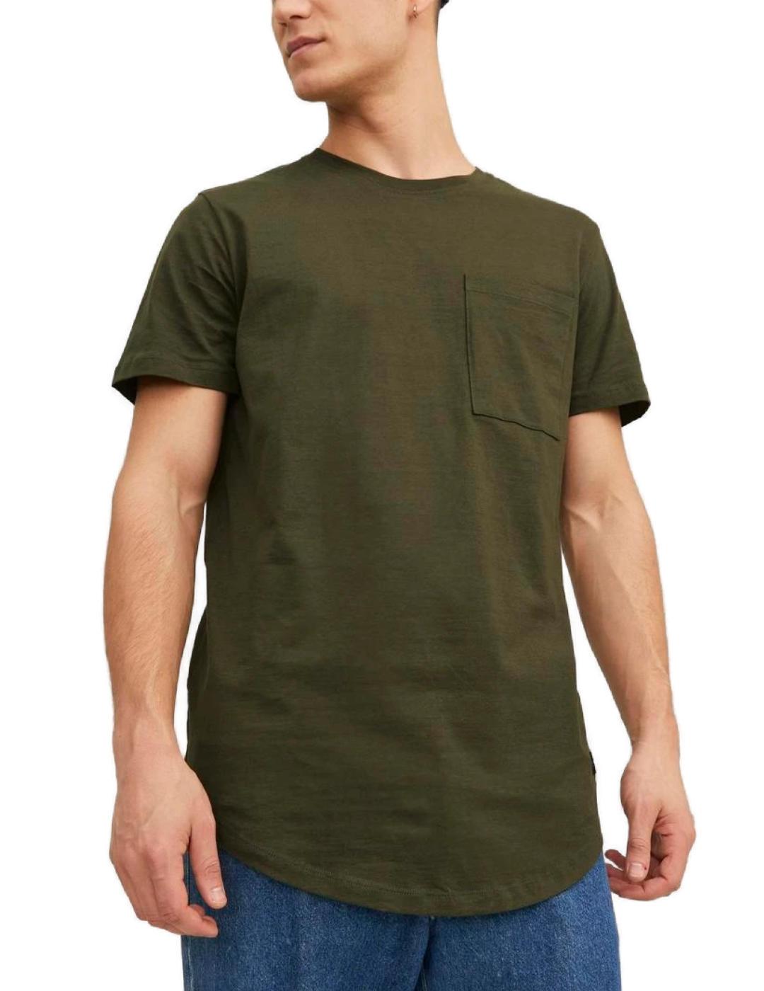 Camiseta Jack&Jones Noa verde manga corta para hombre