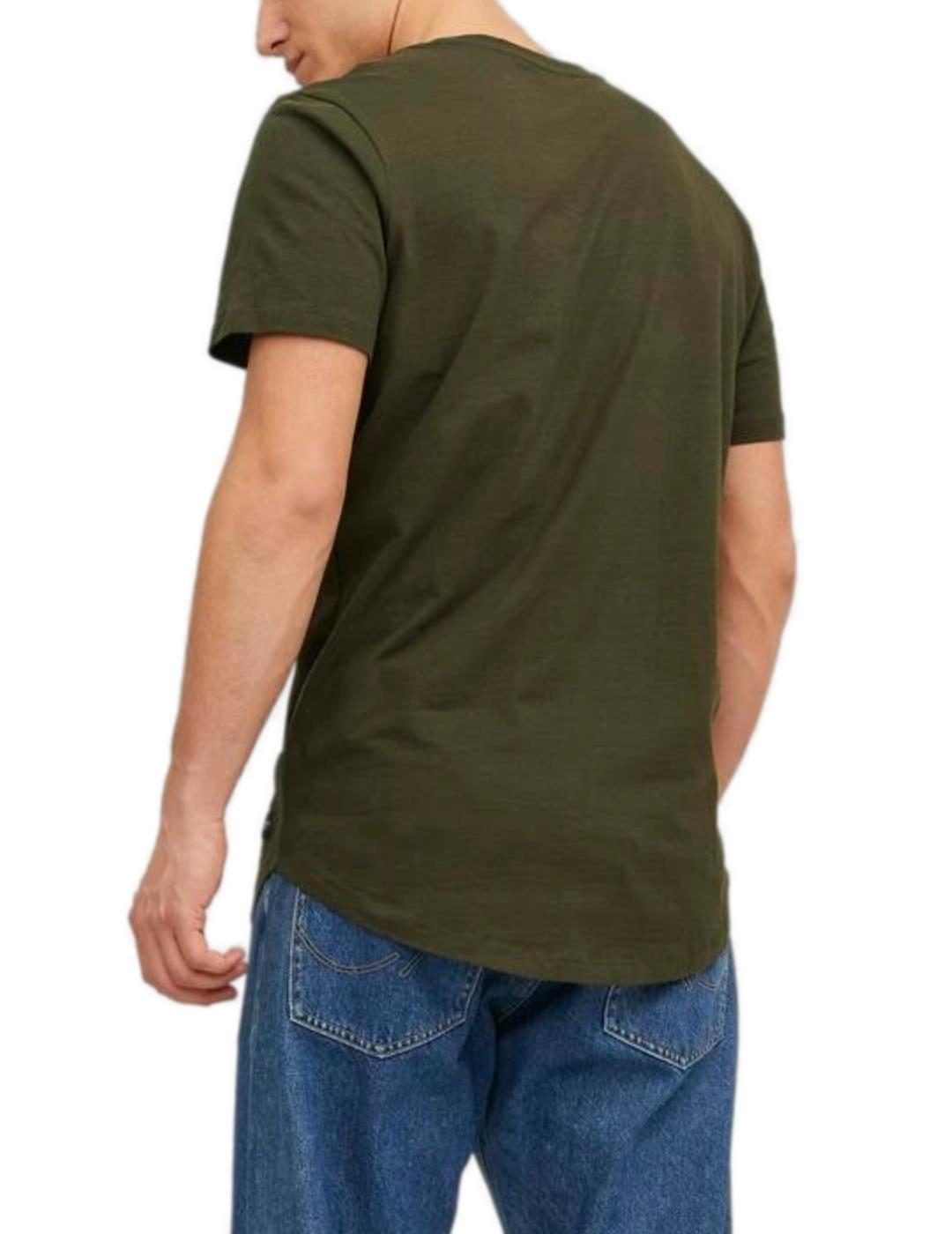 Camiseta Jack&Jones Noa verde manga corta para hombre