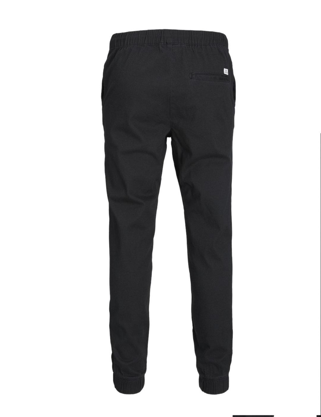 Pantalón Jack&Jones Gordon negro con puño regular fit hombre